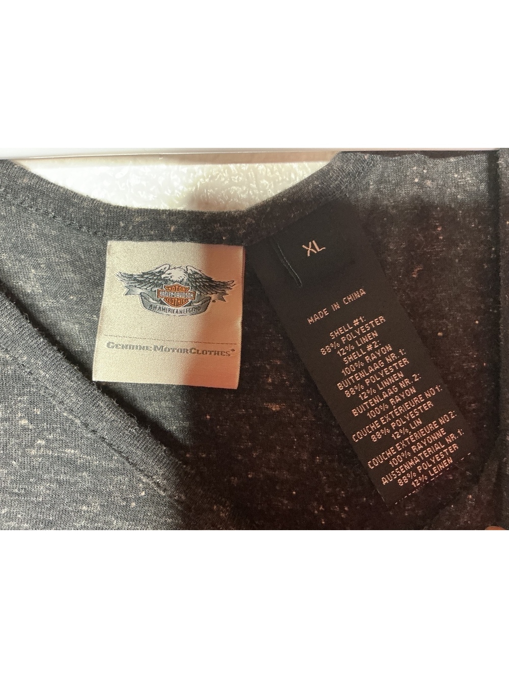 < Harley Davidson Paisley Bandana Patch T-Shirt Size XL > - Picture 2 of 3